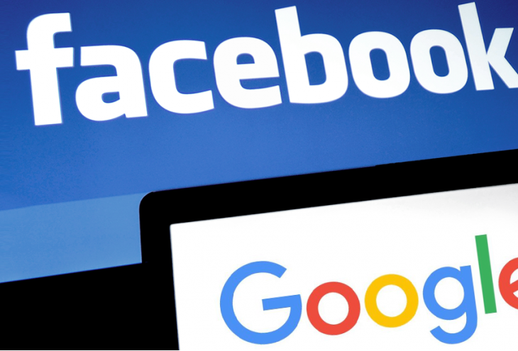 Google en Facebook zullen dit jaar 83 cent binnenharken van elke euro die aan online-reclame wordt uitgegeven