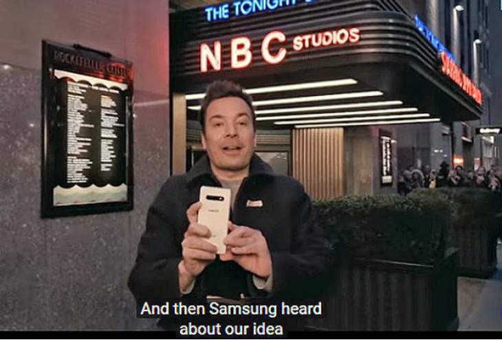 Jimmy Fallon's Tonight Show geheel opgenomen met de Samsung Galaxy S10+