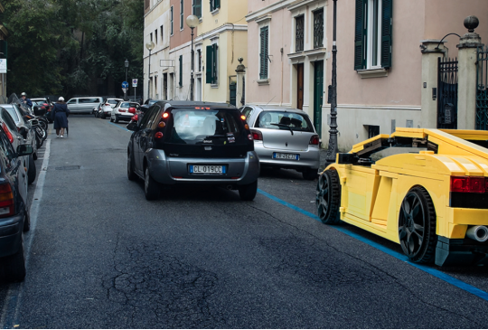 LEGO vehicles take to the ancient streets of rome