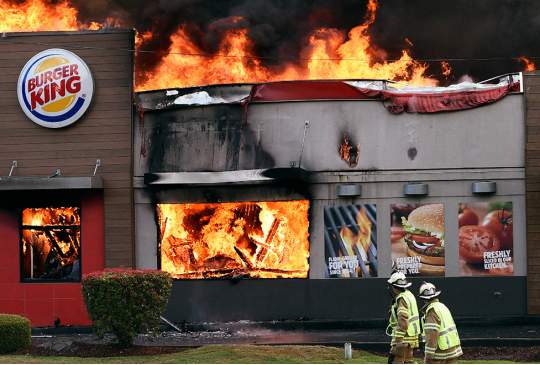 Burger King’s  New Ads Show Actual BKs That Caught Fire From Flame-Grilling