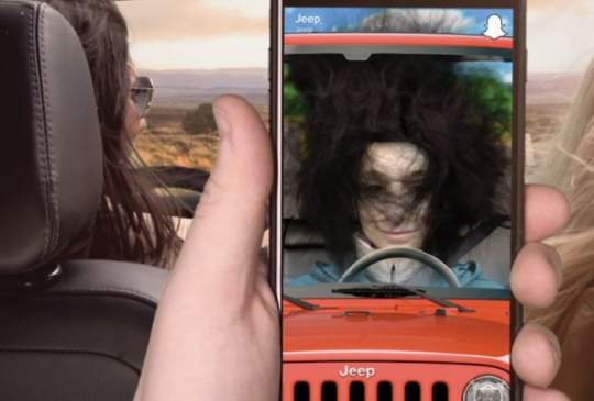 Jeep’s First Snapchat Lens Makes Your Hair Fly Around Like You’re Driving With the Top Down