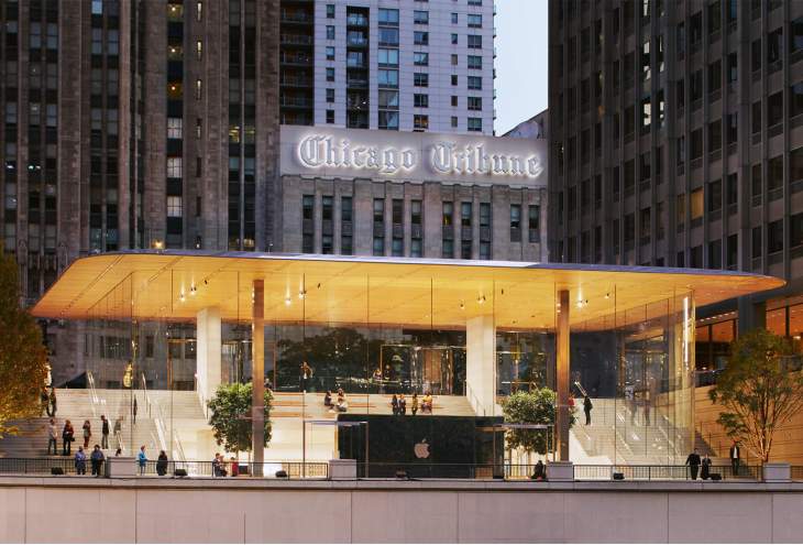 Apple opent nieuwste winkel in Chicago en zet de toekomst van Apple retail.